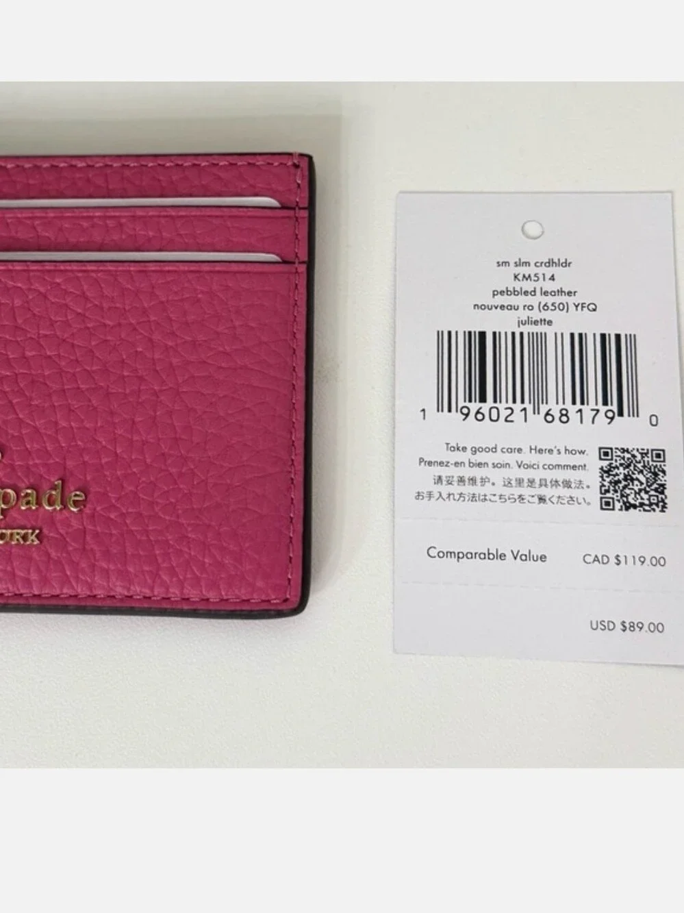 Kate Spade Juliet Small Card Holder NWT 3